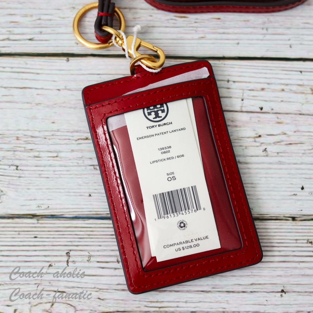 NWT Tory Burch Emerson Leather Lanyard ID Credit Card Holder - Picture 10 of 14